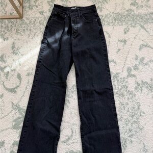 Black high waisted Madewell Denim Jeans